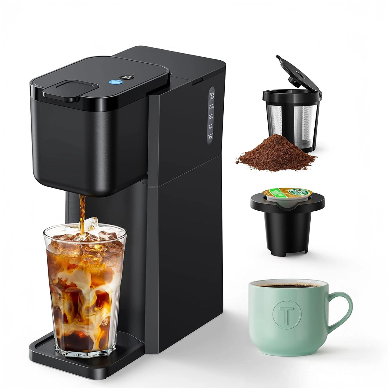 Mini Hot and Iced Coffee Maker